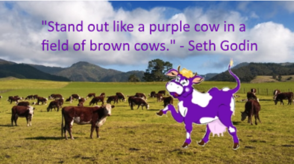 Insurance agencies need to stand out like a purple cow