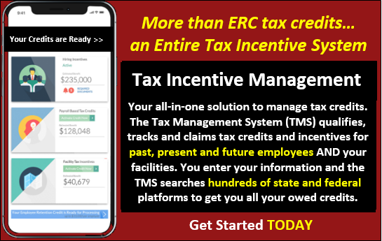 ERC tax credit is one of hundreds of state and federal tax incentives